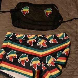 Swim wear large African print